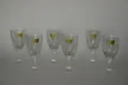 NEW Luminarc Flamenco Crystal Cordial Glasses Set of 6 Barware France
