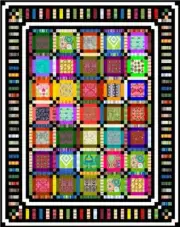 NEON - 67" x 53" - Quilt-Addicts Pre-cut Patchwork Quilt Kit Single`