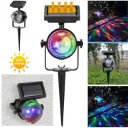 Solar Power RGB LED Laser Light Outdoor Waterproof Star Projector Lamp Christmas