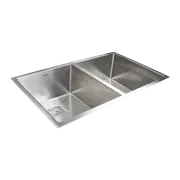 835x505mm Handmade 1.5mm Stainless Steel Undermount / Topmount Kitchen Sink with Square Waste