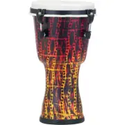 Pearl PBJV-8-697 Seamless Synthetic Shell Djembe Top Tuned - Tribal Fire 8in