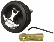 Perko Smooth Surfaces Flush Mount Latch w/1-1/4" To1-7/8" Cam Bar Blk 1092DP3BLK