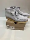 NEW 2024 MEN Clarks Wallabee Cloud Grey Suede Limited Edition lace up shoes
