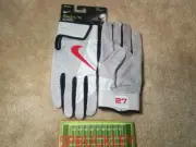 NIKE FORCE ELITE MLB ANAHEIM ANGELS #27 MIKE TROUT PRO ISSUE BATTING GLOVES GREY