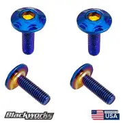 4 STAINLESS STEEL TITANIUM BURNT LICENSE PLATE SECURITY BOLTS HEX SCREWS M6X1.0 (for: Honda Civic)