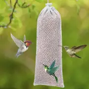 10 Pcs Mesh Bird Feeder Hanging Finch Feeding Bag Sturdy Thistle Seed ♐