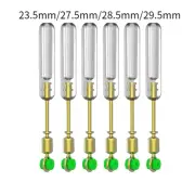 6Pcs Fishing Float Adapters Swivel with Silicone Tube Portable Bobber Holder
