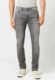 David Bitton Buffalo Ash Jeans Mens Gray Sanded Wash Slim Stretch 32x30 NWT