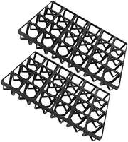 Totority 2Pcs Durable Plastic Germination Trays for Seedlings Cavity Multi Function Planter Holders Practical Storage Racks for Gardening