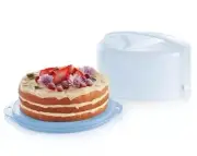 TUPPERWARE ROUND CAKE TAKER Blue