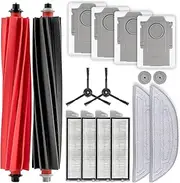 (16 Pack) S8 MaxV Ultra Replacement Parts Compatible with Roborock S8 Max Ultra Robot Vacuum, 2 Roller Brushes, 2 Side Brushes, 4 HEPA Filters, 4 Dust Bags, 2 Big + 2 Small Mop Pads, Accessories Kit