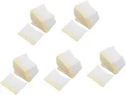 Baluue 5sets Facial Cotton Pads Glue Sticker Eye Lash Extension Pads Makeup Remover for Travel and Home 40pcs*5