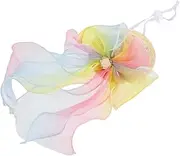 LIGHTAOTAO Puppy with Ribbon Summer Party Hat for Pets for Birthdays Festivals and Photo Shoots Lightweight Decorative Dog Headdress