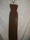 Ladies Size S Sunkissed Couture Viscose Fabric Sequined Design Maxi Dress NWT
