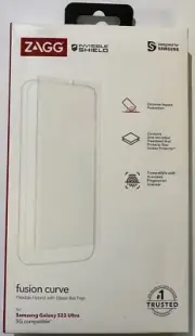 NEW ZAGG Invisibleshield Fusion Curve Screen Protector Samsung Galaxy S23 Ultra