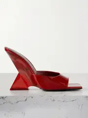 [The Attico] The Attico - Cheope Patent-leather Mules - Red - IT40.5 IT 40.5 Red