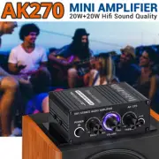 Audio Stereo Amplifiers 2-Channel Power Speakers for Desktops Wall Small Home