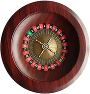 DKULMN 12" Roulette Wheel, Wooden Roulette Wheel Set, Professional European Roulette Wheel Turntable Leisure Table Games Perfect for an at Home Game Night