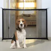 Magic Gate for Dogs, Dog Gate, Pet Safety Gate, Portable Folding Mesh Magic Gate
