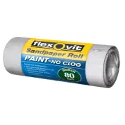 Flexovit 115mm x 1m 80 Grit No Clog Sandpaper Roll