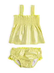 PUMPKIN PATCH LEMON TONIC 2 PIECE BIKINI BNWT SZ 6-12 MTHS (ACC522)