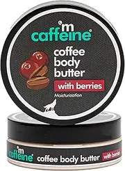 Coffee & Berries Body Butter with Shea Butter for Deep Moisturization & Soft Skin -Nourishes Dry Skin | Vitamin C Rich Non-Sticky Moisturizer with Fruity Coffee Aroma | For Women & Men -100g