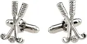 [Vaveren] 3D Golf club Cufflinks, Stylish Tuxedo Shirt Studs Cuff Buttons Dress Shirt Cuff Links for Shirts Birthday Party
