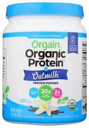Orgain Organic Vanilla Plant Protein Oat Milk Powder 16.9 oz