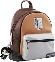 [Attack on Titan] Season 3 Fashion Levi Ackerman Backpack (UK Size: One Size) (Brown/White)