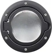 Metal Gas Cap Fuel Door Gas Tank Cover Compatible For Jeep Wrangler JK Unlimited 07-17