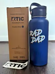 RTIC Insulated Water Bottle 32 oz Rad Dad Blue NEW