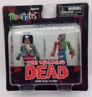 The Walking Dead Minimates Michonne and One Eyed Zombie NIB New Sealed