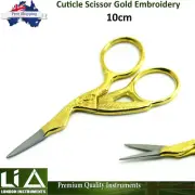 Cuticle Nail Scissors Gold Color Embroidery Fancy Nail Trimmer Art Nail Schere