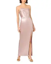 Aidan Mattox Foiled Mikado Gown