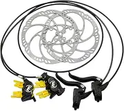 Magura MT5 4-Piston Post Mount Hydraulic Disc Brake Set w/ 180mm Rotors (F+R), MG2555