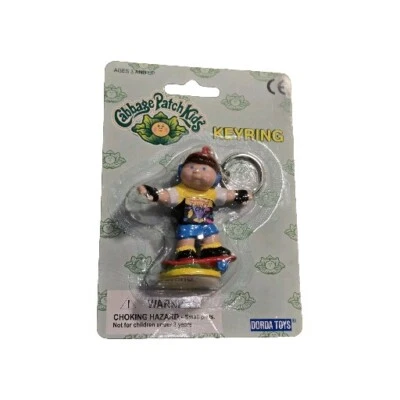 Cabbage Patch Kids Keychain Boy Skater Doll Basic Fun 1997 New In Package 3”