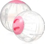 JUMPLAWN 2Pcs Hamster Running Ball Durable Exercise Balls for Small Pets Safe Multi Design for Ventilation for Hamsters Mice and Gerbils