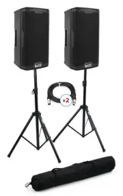 Alto Professional TS408 2,000-watt 8-inch Powered Speaker Pair with Stands and