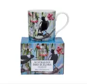 Ashdene Magpie Bone China Mug in Gift Box Australian Bird & Fauna