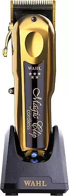 WAHL Professional 5 Star Gold Cordless Magic Clip Hair Clipper with 100+ Minute