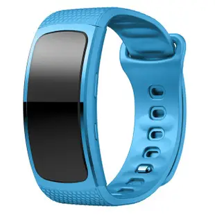 適用Samsung/三星Galaxy Gear Fit2運動智能手環帶fit2 Pro防水矽膠錶帶替換腕帶
