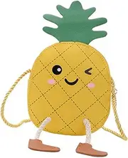 [NOLITOY] 1PC Cute Pineapple Bag for Durable Storage Pouch Fun and Fashionable Design for Travel Camping and Outings Eye Catching