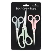 NEW Austyle Company Limited Timber & Thread Scissor Set 3 Pack By Spotlight