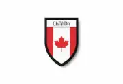 PATCH PATCHES EMBLEM IRON ON GLUE PRINT FLAG world crest canada