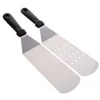 2 Pcs Pancake Flipper Griddle Spatula Scraper Teppanyaki Spatulas Turner