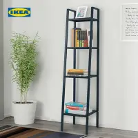 在飛比找Yahoo!奇摩拍賣優惠-熱賣 IKEA宜家LERBERG勒伯格擱板柜現代簡約鋼制輕便
