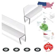 Easy Install Shower Door Seal Strip 1/4" - 78" - Clear Polyurethane Solution
