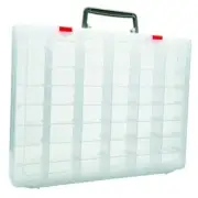 Large 48 Grids Transparent Plastic Organizer Box with Dividers, Adjustable