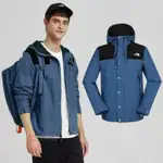 【美國 THE NORTH FACE】男 WINDWALL 防風防潑透氣連帽外套.輕量機能運動夾克/3VTZ 藍 N