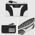Mimco Card Wallet Jagger Petite Slimm Card Wallet Black White + Dust Bag